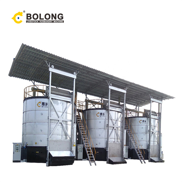 Composting machine application of new materials